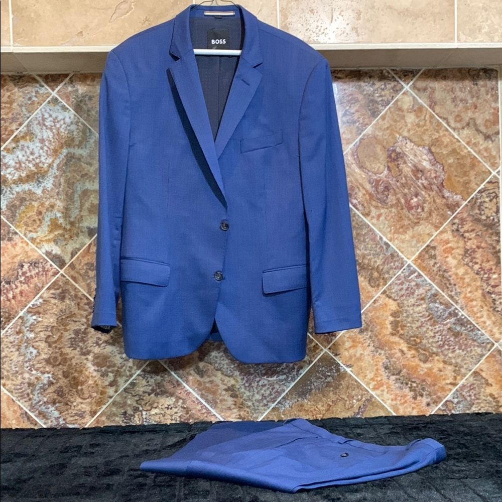 Hugo BOSS Men's Blue Blazer 44R